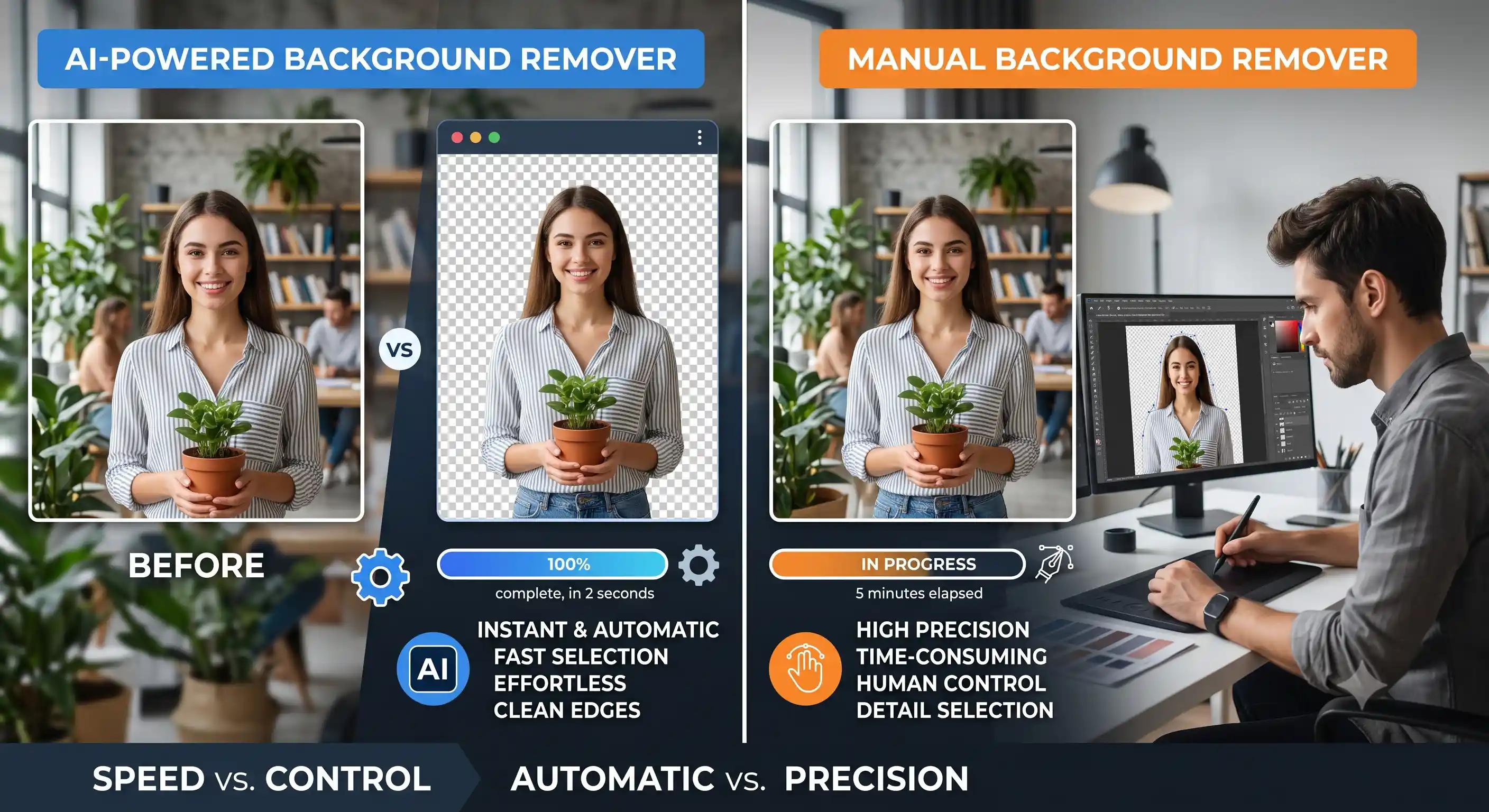 AI vs Manual Background Removal: Which is Better in 2026?